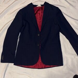 Black Blazer with Red Lining